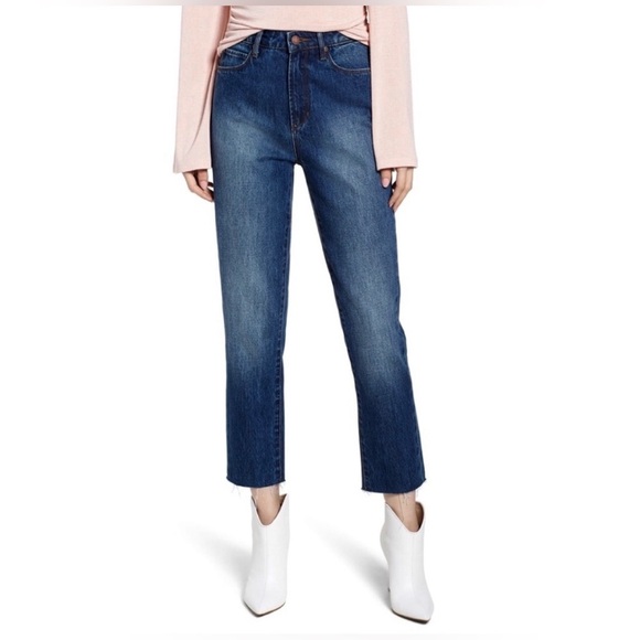 Leith Denim - LEITH NWT Jeans High Rise Straight Ankle Women’s Size 25 Nordstrom Medium Wash
